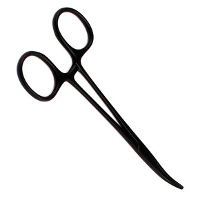 Pince hémostatique pour moustiques Mâchoires dentelées incurvées 5.5 pouces Couleur enduite noire Instruments chirurgicaux certifiés CE en acier inoxydable - Product Image 5