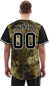 Meilleures ventes Uniforme de baseball pour hommes personnalisable de haute qualité Logo respirant 100% polyester Ensemble imprimé par sublimation pour les équipes - Product Image 3