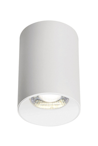 White surface-mounted <b>ceiling</b> <b>light</b> GU10 70x100mm. (Jueric 10301) - Product Image 1
