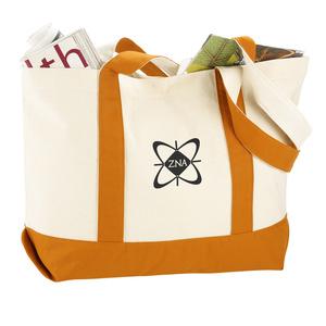 Bolsa de Mano de Lona de Algodón Reciclable con Cierre a Presión, Diseño Personalizable, Bolsa de Compras Reutilizable, Venta al Por Mayor, OEM - Product Image 2