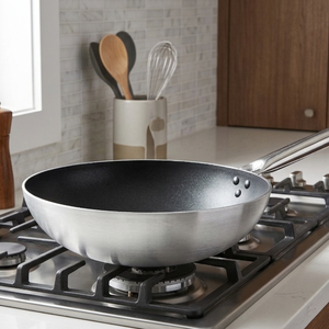 Pura Induction Stainless Steel Pan <b>Cookware</b> <b>Set</b> Aluminum Alloy Wok 32cm Diameter for Gas and Electric Cooking Made in Italy - Product Image 5