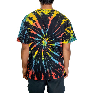 Streetgrace-T-shirts d'été teintés pour hommes, vêtements décontractés OEM en coton respirant personnalisés avec logo et étiquette de marque - Product Image 3