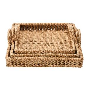 Bandeja Decorativa de Ratán con Diseño Compacto para Té, Café, Aperitivos y una Organización Elegante del Hogar - Product Image 6