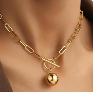 Collier minimaliste en acier inoxydable à maillons pour femme - Cadeau idéal pour un usage quotidien - Product Image 5