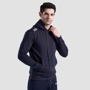 Sudadera con Capucha GAI Stealth Navy, Corte Ajustado, 100% Algodón French Terry con Cremallera, Estilo Urbano Desgastado, Etiqueta Personalizada, Tallas XXS a 6XL - Product Image 3