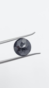 Espinela Negra Natural de 12 mm, Corte Brillante Redondo, Gema Suelta Pulida para Joyería - Product Image 3