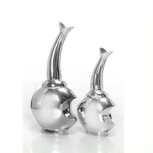 Aluminium Metal Flower <b>Vase</b> Supplier of India <b>Unique</b> Design Metal Flower Pot for Wedding Party Decoration Accessories Decorative - Product Image 2