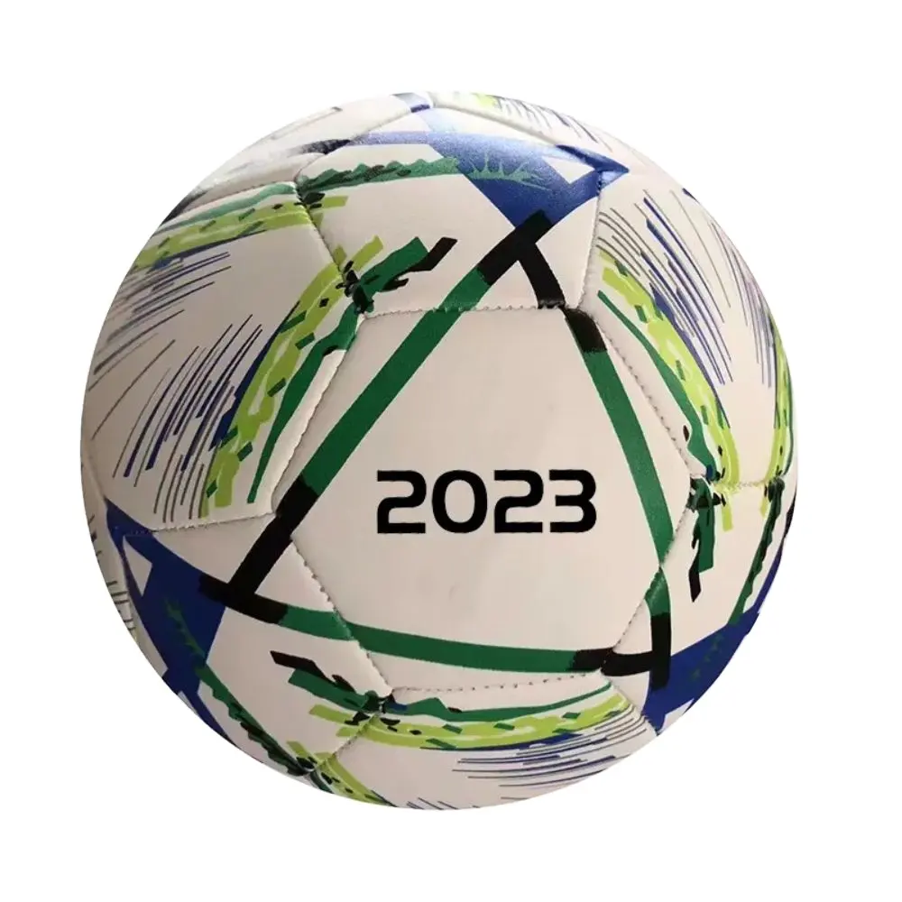 Hiend Industries IN STOCK 2023 Team Sports PU Soccer Ball Adult Training Futbol Size 5 PU Football Soccer Ball Made in Pakistan