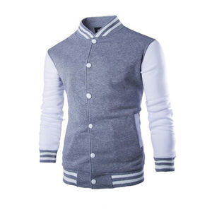 Men's High Quality Stand Collar Front Logo Varsity Jacket European <b>Extra</b> <b>Large</b> for Autumn and Winter - Product Image 2