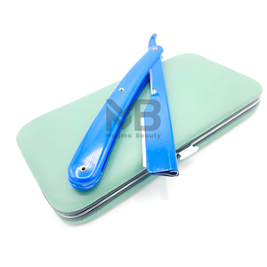 Navajas de Afeitar Rectas de Acero Inoxidable con Mango de Plástico, Navajas de Afeitar Plegables de Alta Calidad, Estilo Turco - Product Image 4