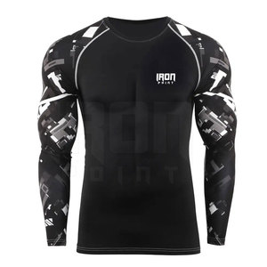 Protector de erupción de manga larga para hombre de alta transpirabilidad personalizado del fabricante para ropa deportiva Color personalizado - Product Image 3