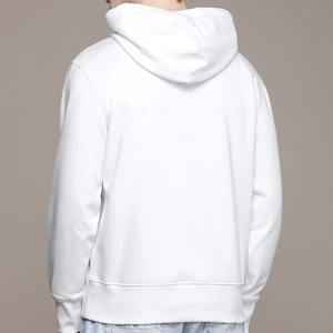 Wholesale Custom Made New Style <b>White</b> Pullover Fleece <b>Hoodie</b> for <b>Men</b> Winter Outdoor Sportswear With Pockets - Product Image 2
