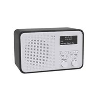 DB-332 kotak kayu DAB +/DAB Radio dengan layar Mono besar Radio rumah