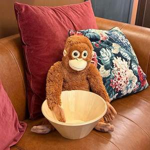 Grand bol de service en bois rustique Bol à vaisselle en bois d'acacia naturel écologique - Product Image 1