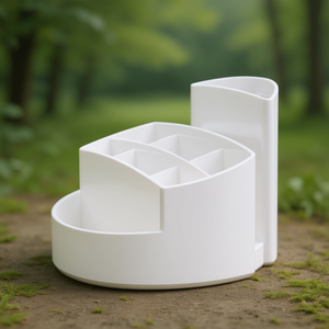 HAN RONDO Polystyrene <b>White</b> 14 X 10.9 X 14 cm <b>Pen</b> Holder - Product Image 3