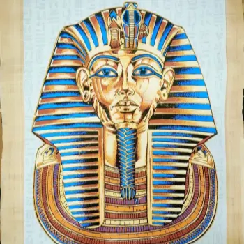 Tapete Alte ägyptische Papyrus malerei Hochwertige Haupt dekoration Hand malerei Kunst