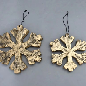 Decoración navideña hecha a mano a granel, decoración elegante para el hogar, copo de nieve de cobre y hierro, muñeco de plástico Artificial para el hogar festivo - Product Image 1