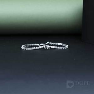 สร้อยข้อมือเพชร2.5CT ลายผีเสื้อสำหรับสุภาพสตรีสีทอง14K มีใบรับรอง IGI สำหรับเป็นของขวัญวันเกิด - Product Image 5