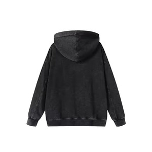 Sudadera con Capucha TWILL SPORTS 2025/2026 para Hombre, Estilo Vintage, Color Negro, de Algodón, Transpirable y Lavable a Máquina - Product Image 2