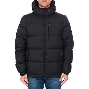 Chaqueta acolchada impresa OEM personalizada al por mayor para hombre, chaqueta de invierno con logotipo personalizado para hombre con bolsillo, chaqueta acolchada de burbujas para hombre - Product Image 3