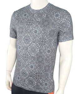 Camiseta de manga corta para hombre con cuello redondo de algodón 100% al por mayor 180 GSM Regular Fit diseño personalizado digital impreso sólido directo BD - Product Image 3