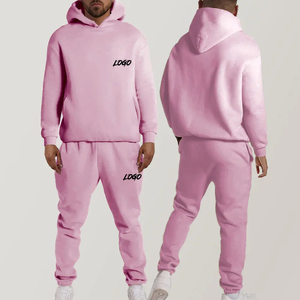 2025 calidad superior Unisex peso pesado algodón polar Unisex colores chándal logotipo personalizado secado rápido y transpirable hombres chándales - Product Image 2