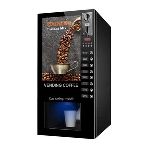 Cafetera de máquina expendedora de café original a estrenar con pago de monedas automático comercial inteligente - Product Image 1