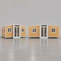 Maison conteneur extensible de 20 pieds à grain de bois, préfabriquée, petite maison modulaire, villa de vacances