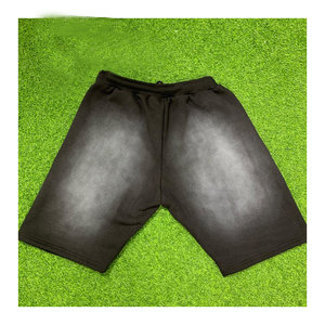 Shorts en toile délavée personnalisés de haute qualité pour l'été, 100 % polyester, pour hommes, délavés à l'acide, unis, décontractés, respirants, séchage rapide, numériques - Product Image 3