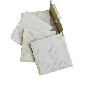 Hight Quality Bone Inlay <b>Coaster</b> for <b>Black</b> and White Color Decoration Custom Home & Tea Coffee Serving - Product Image 3