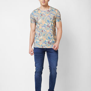 Camisetas de manga corta con logotipo personalizado de alta calidad para hombre, Camiseta extragrande de algodón 100%, camisetas de peso pesado de 320gsm de alta calidad - Product Image 4