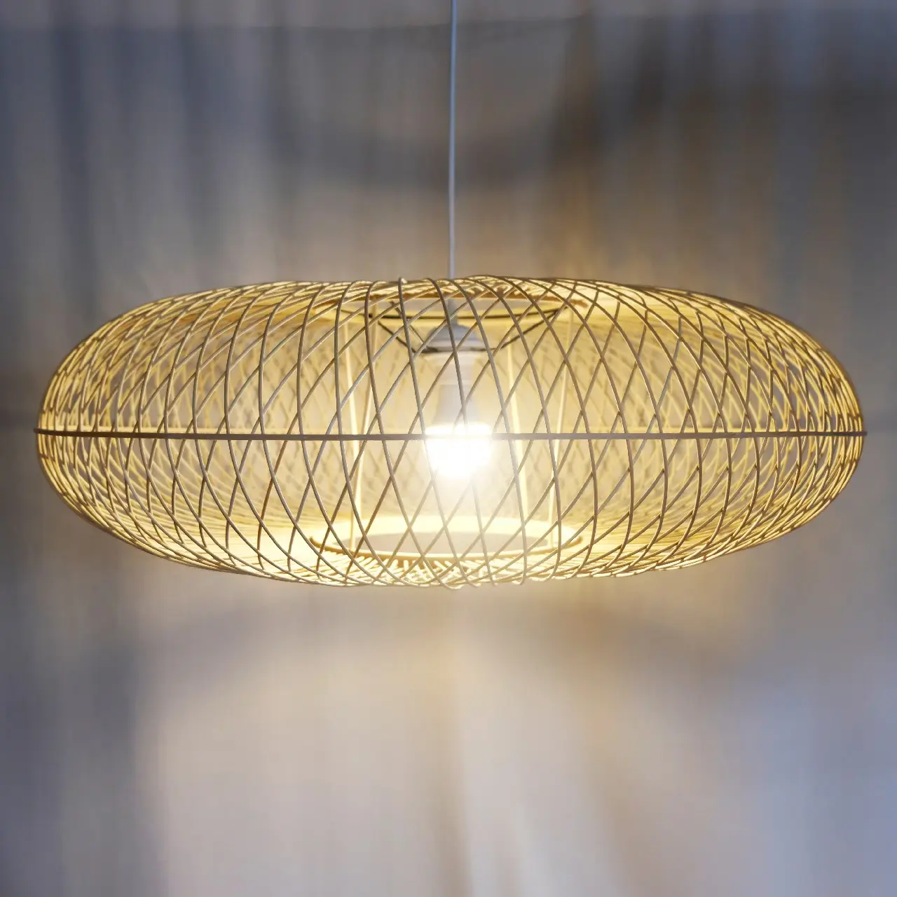 High quality bamboo lampshade chandelier for restaurant home decor lampshade hotel from Vietnam