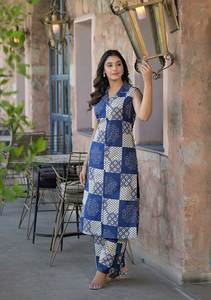 Launch New Heavy Poly Reyon With Digital Print <b>Kurti</b>& Pent Set <b>For</b> Office& Regular Day Wear <b>Women</b> Cloth From SIE Supplier - Product Image 5