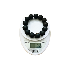 Bracelet de perles en bois d'oud vintage 16MM-18MM Bijoux unisexe de style bouddhiste Bois d'agar naturel fait à la main au Vietnam Factory - Product Image 4