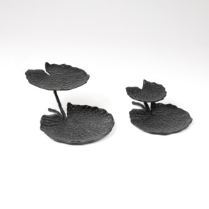 Plato de metal decorativo de lujo, cuenco negro mate de aluminio pulido para comida y servicio dulce para venta al por mayor - Product Image 1