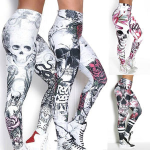 Breathable Customized high waist Fitness Printed plus size workout pants sublimation <b>leggings</b> - Product Image 3