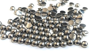 Natural Super calidad superior pirita 10mm cabujón redondo calidad AAA - Product Image 3