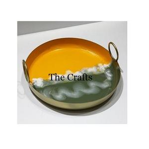 Bandeja de servicio de acero inoxidable de calidad superior para comida, té, café, forma cuadrada, bandeja de servicio decorativa a los mejores precios - Product Image 4