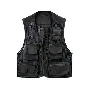 Durable Waterproof Breathable Rip-Stop Corduroy Tactical Multipurpose Cargo Vest for <b>Men</b> Custom Camouflage Uniform - Product Image 5