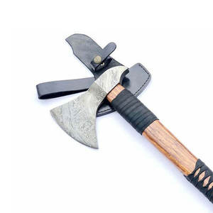 ขวานใบมีดคู่ Damascus ใบมีดคู่แบบแฮนด์เมดเกรดอุตสาหกรรม - Product Image 4