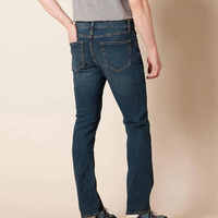 Jean droit décontracté pour homme, taille mi-haute, en denim élégant, personnalisé, séchage rapide, haute qualité, coupe slim, extensible