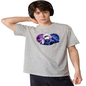 Personalizado de alta calidad Slim Drop Shoulder Blend 260 Gsm de secado rápido de cuello redondo deporte gimnasio camiseta en blanco para hombres - Product Image 2