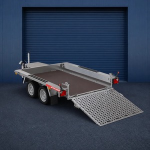 Remolque de Plataforma de Aluminio 7x14 de Doble Eje con Elevación Hidráulica para Trabajo Pesado - Product Image 5