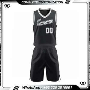 Jersey basket kustom dapat bernafas, aneka gaya warna seragam tim basket - Product Image 6