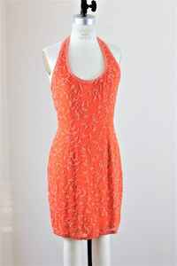 Elegante vestido bordado hasta el té Trabajo con cuentas pesadas Cintura natural Estilo de fiesta Hecho de gasa para ocasiones especiales - Product Image 5