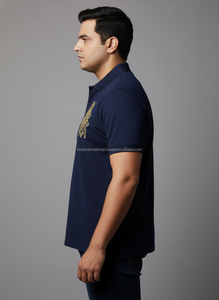 Camisetas Polo de Algodón Piqué Premium para Hombre, Tallas Grandes, con Bordado Intrincado, Camisetas Polo Bordadas para Hombre, Tallas Grandes y Altas - Product Image 4