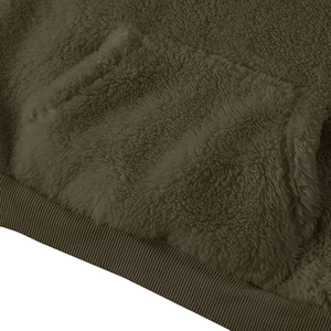 Sweat à capuche athlétique Sherpa pour hommes de qualité supérieure sweat-shirt de plein air en polaire lourde manteau de sport avec poche - Product Image 3