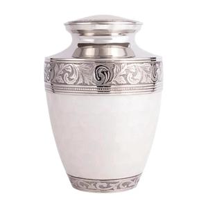 Urna de cenizas de metal puro Premium Urna de cenizas conmemorativas funerarias sólidas para servicios de entierro disponibles a bajo precio del exportador indio - Product Image 3