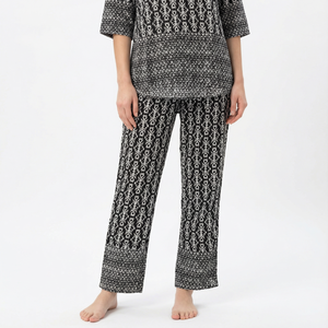 Conjunto de Pijama de Algodón Premium EVOLOVE para Mujer, Acogedor, ODM, Logotipo Personalizado, Cierre con Botones, Cintura Elástica, Material Spandex, Tallas hasta 3XL - Product Image 5