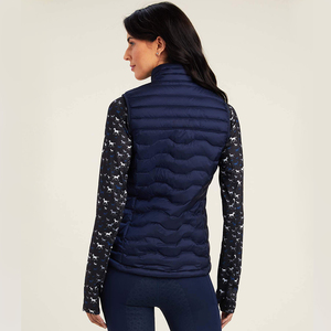 Chaleco largo de invierno acolchado, prendas de vestir exteriores personalizadas, abrigo cálido acolchado sin mangas para mujer, palos de Golf, chalecos ecuestres, chalecos acolchados - Product Image 2